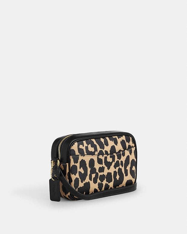 Coach Coach Mini Jamie Camera Bag With Leopard Print cy348 Size ONE SIZE - 3 Thumbnail