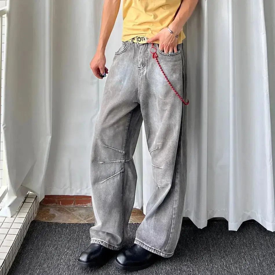 Japanese Brand Retro loose casual high street jeans Size US 32 / EU 48 - 5 Thumbnail