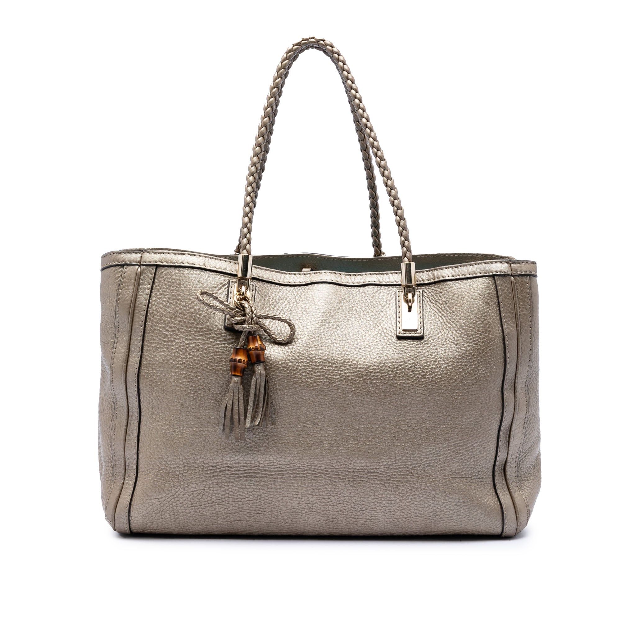 Gucci Metallic Grained Leather Bella Tote Size ONE SIZE - 1 Thumbnail
