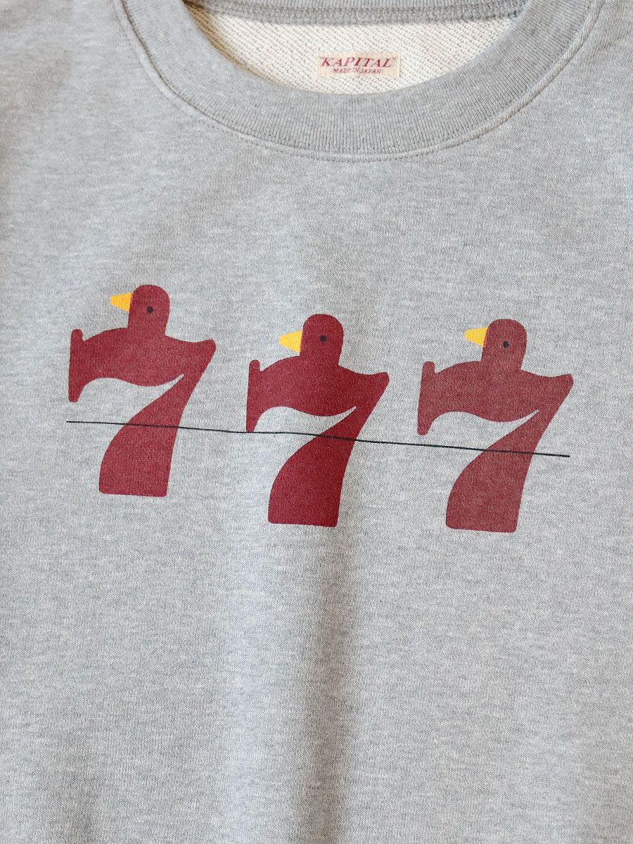 Kapital Kapital Lucky Battery Bird Print Crew Sweatshirt Size US L / EU 52-54 / 3 - 3 Thumbnail