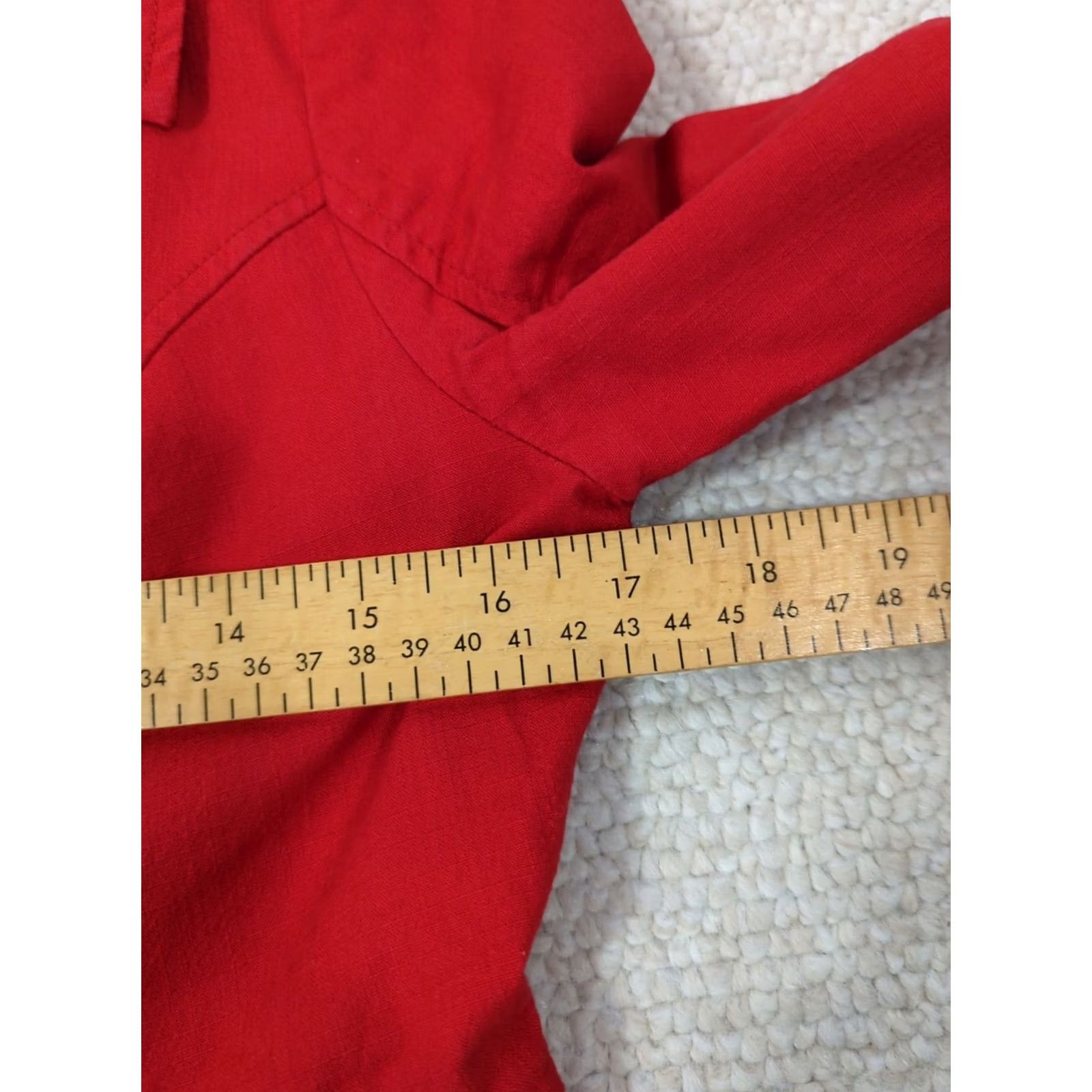 Vintage Tulle Red Pea Coat Jacket Button Size M Women Regular Size M / US 6-8 / IT 42-44 - 7 Thumbnail