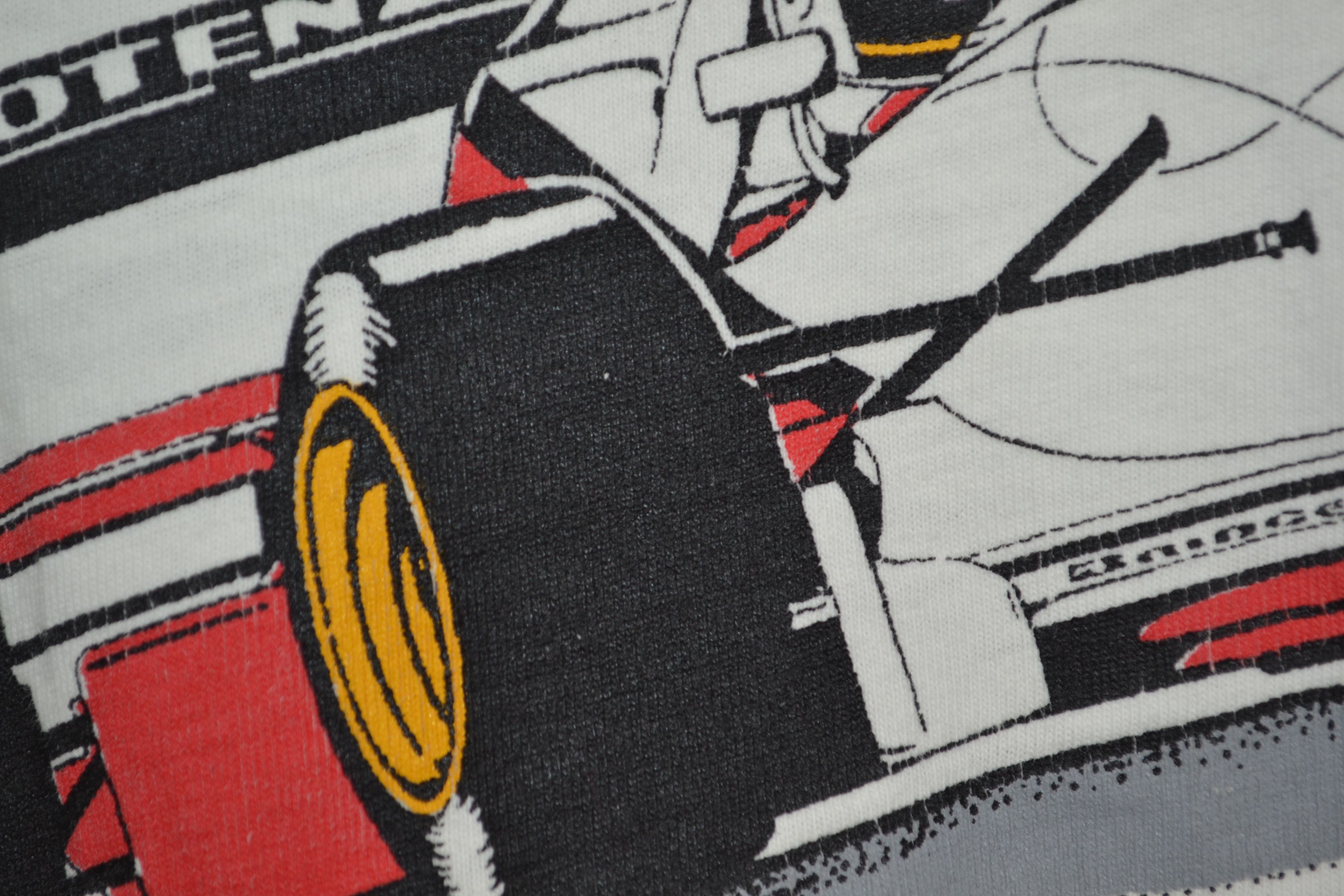 Vintage Bridgestone Racing School L USA Vintage 1990s White T-shirt Size US L / EU 52-54 / 3 - 8 Thumbnail