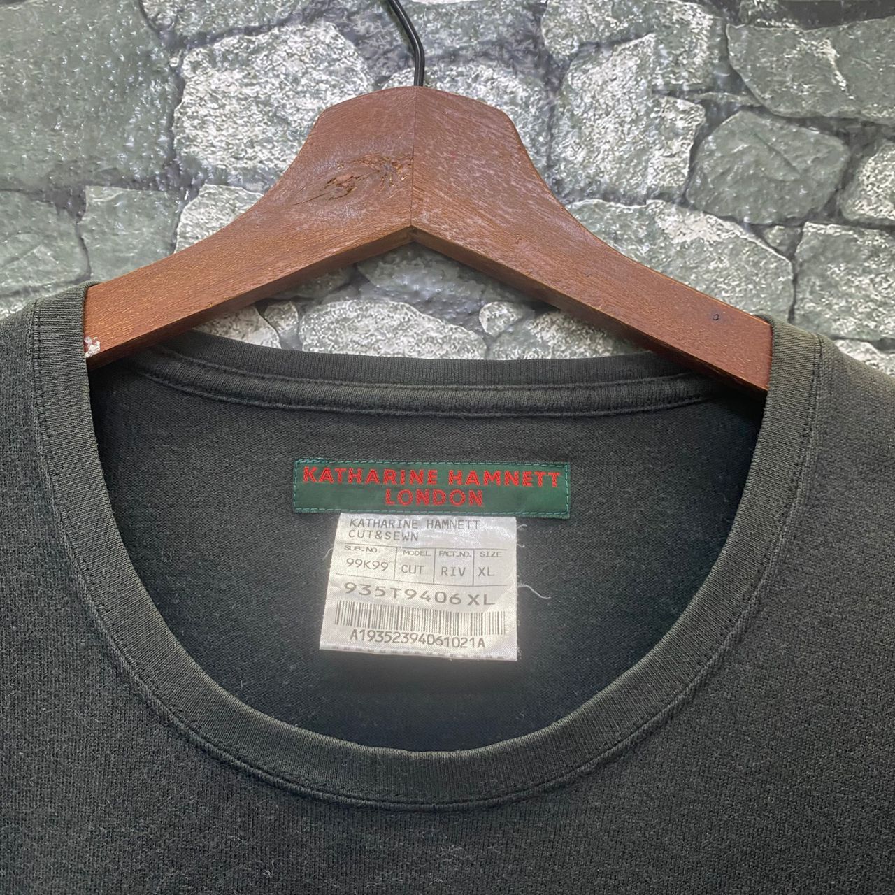 Katharine Hamnett London Katherine Hamnett London Cut & Sewn Distressed Tshirt Size US XL / EU 56 / 4 - 6 Thumbnail