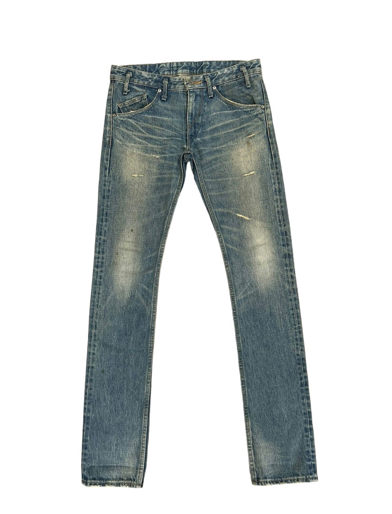 Mr. Olive Mr. Olive Japan Mud Denim Selvedge Distressed Jeans Size US 29 - 1 Thumbnail