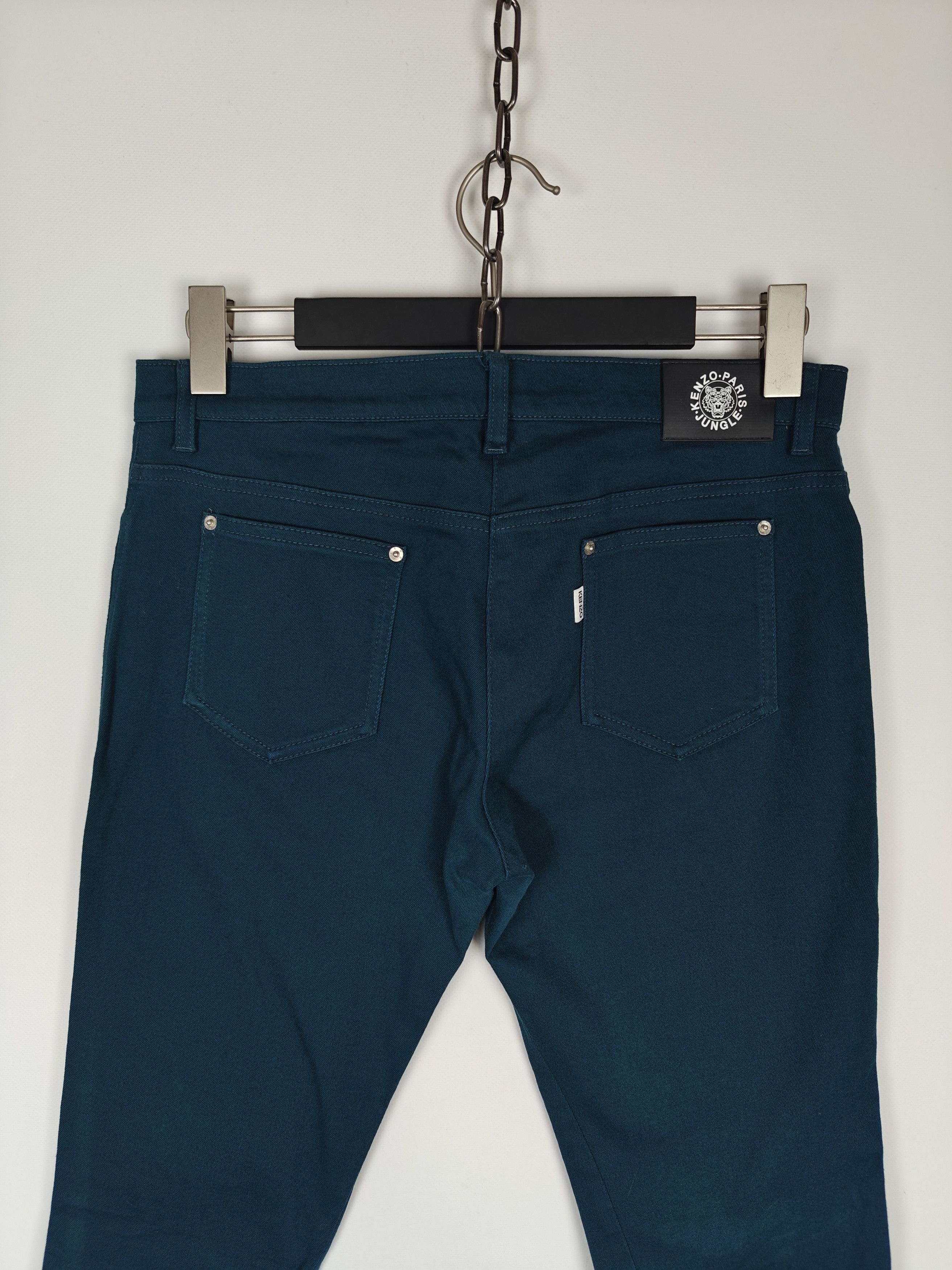 Kenzo Kenzo Paris Jungle Jeans Zip Exit Pants Green sz 40 (32x31) Size 32" / US 10 / IT 46 - 7 Thumbnail