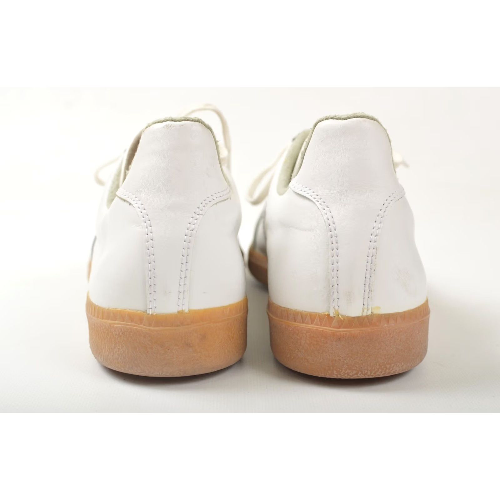 Vintage BW Sport Vintage White Leather Sneakers 265 01.11.6414 Mens US 8.5 Leather Sneaker White Shoes Sports Casual footwear Size US 9 / EU 42 - 4 Thumbnail
