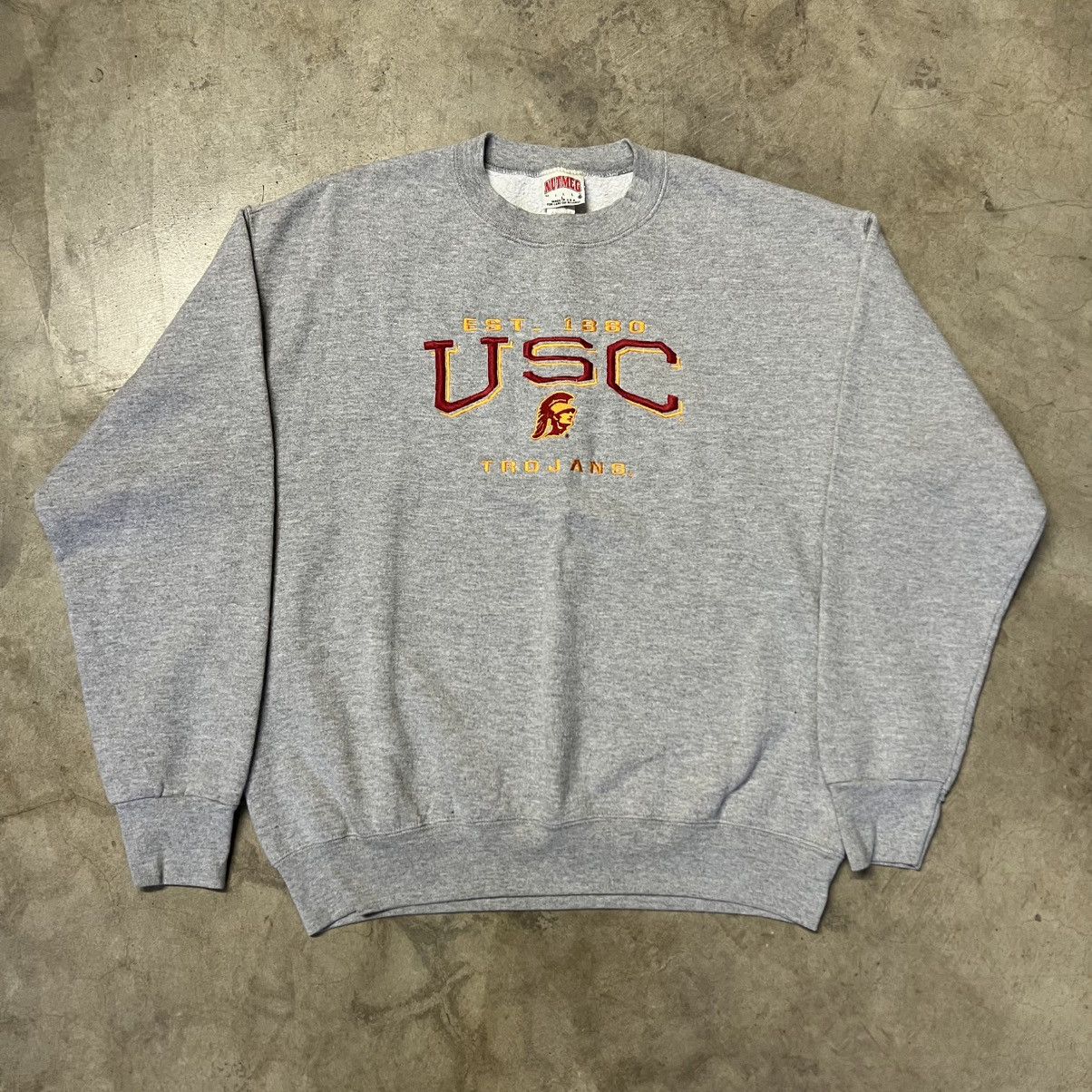 Nutmeg × Vintage Vintage 90’s USC 🇺🇸 Embroidered Nutmeg Crewneck Sweater Size US L / EU 52-54 / 3 - 3 Thumbnail