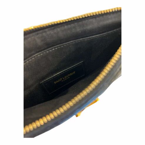 Saint Laurent Paris o1b1hav110225 Size: OS / Cassandre Matelasse Pouch in Black Size ONE SIZE - 5 Thumbnail
