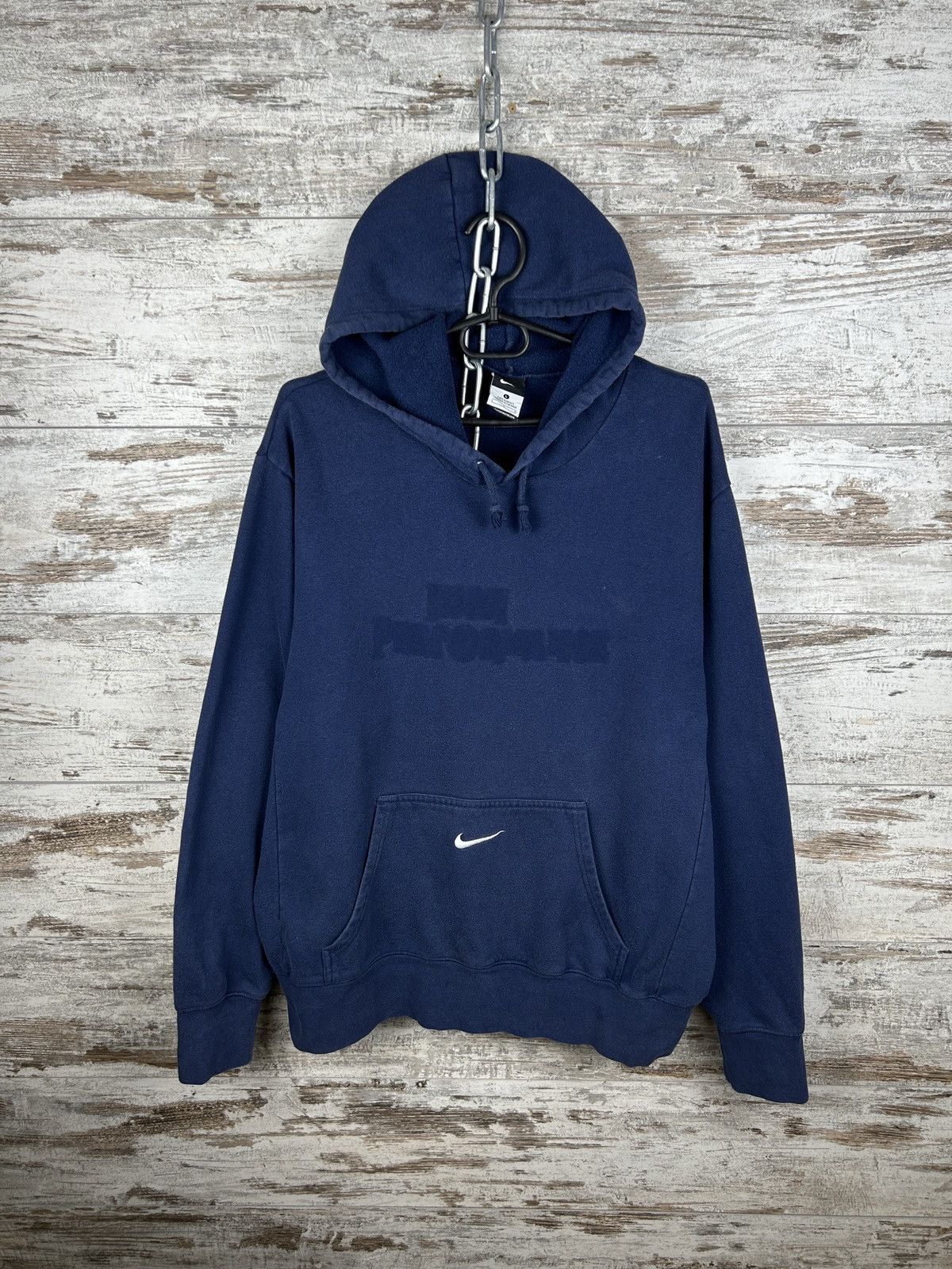 Nike Mens Vintage Nike centre swoosh hoodie y2k rare basic crazy Size US L / EU 52-54 / 3 - 2 Thumbnail