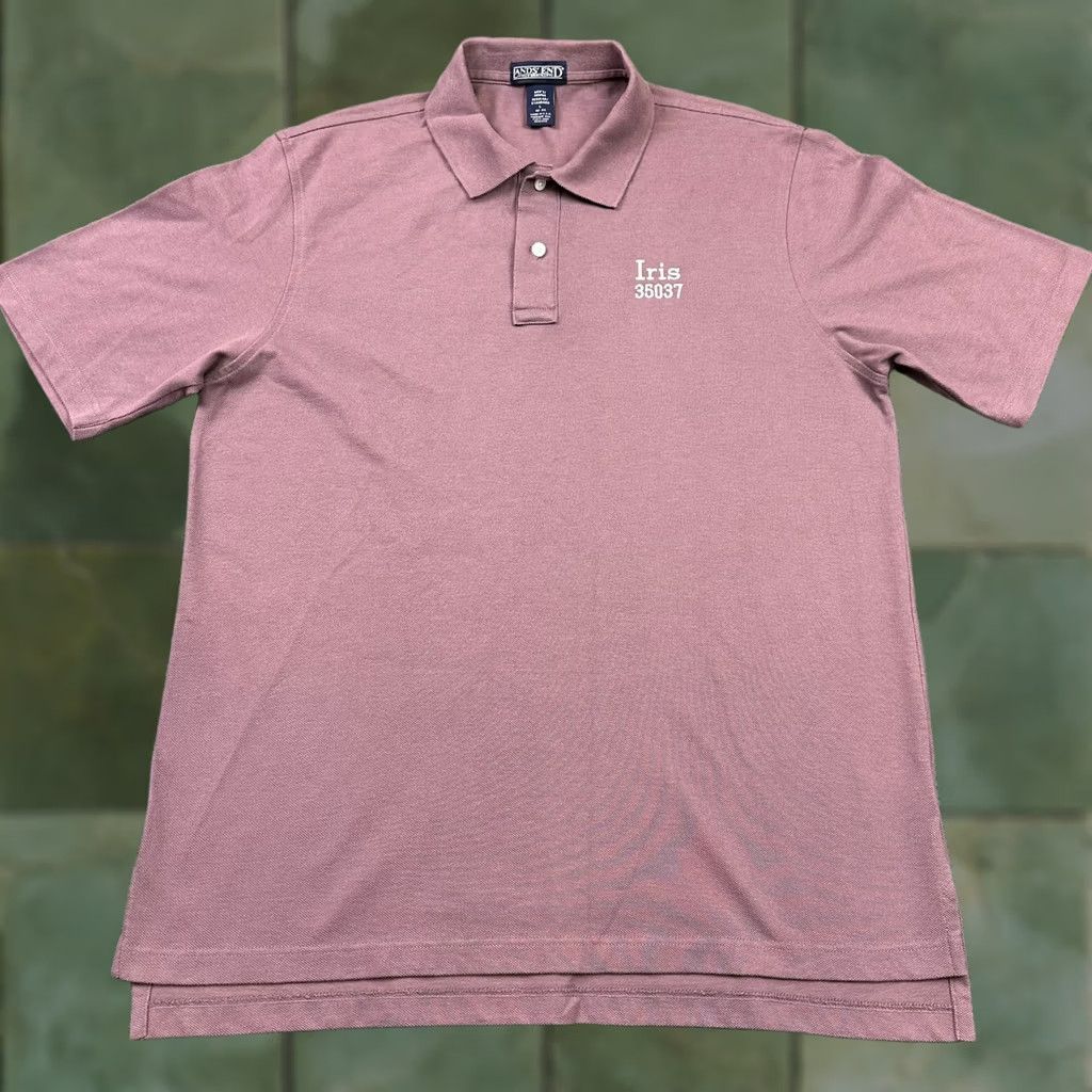 Lands' End VINTAGE Lands' End Polo Shirt Men L Short Sleeve Embroidered Logo Made In USA 90s Golf IRIS Size US L / EU 52-54 / 3 - 1 Thumbnail