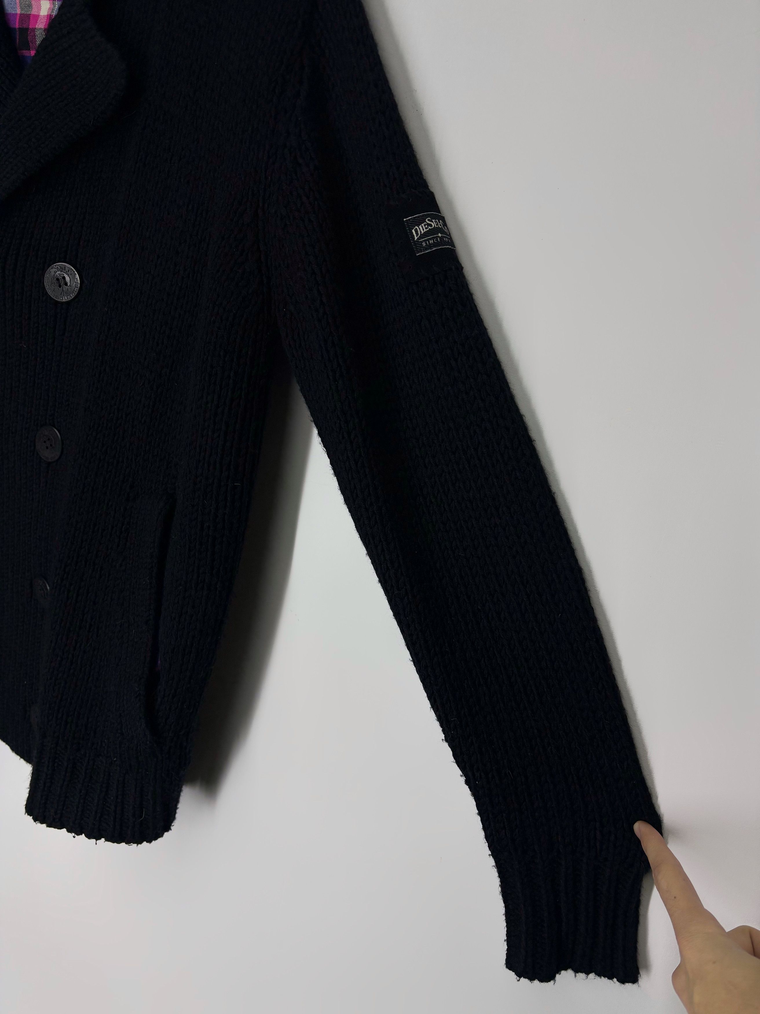 Diesel Vintage Diesel Avant Garde Heavy Knit Black Sweater Size US XL / EU 56 / 4 - 10 Thumbnail