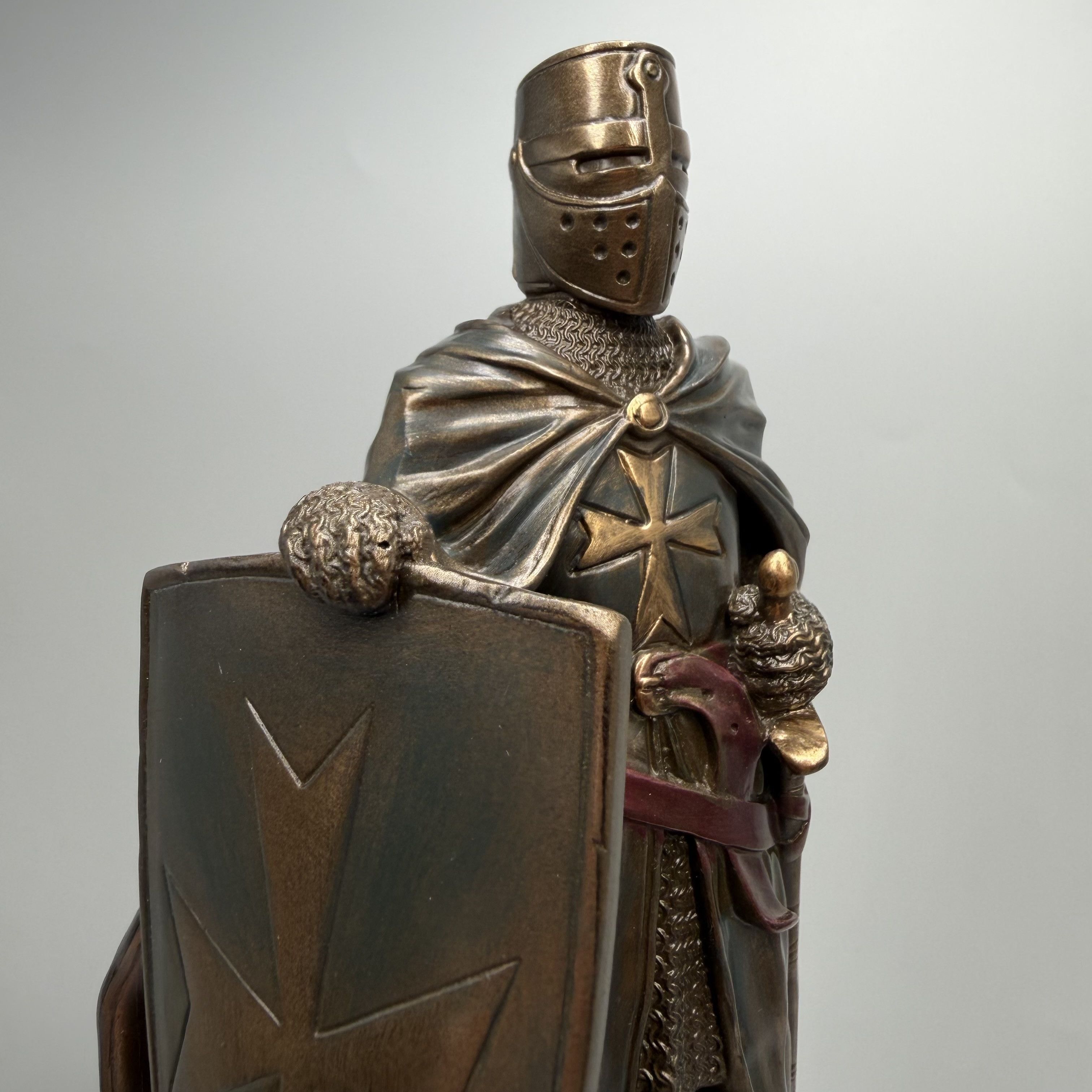Other Crusader Knight Statue Bronze Finish Templar Figurine Size ONE SIZE - 8 Thumbnail