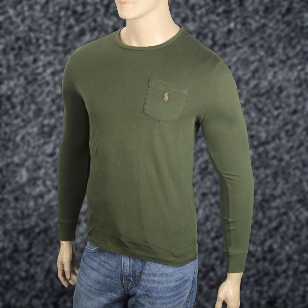 Polo Ralph Lauren Polo Ralph Lauren Olive Crew Neck Slim Long Sleeve Tee T-Shirt Pocket NWT Men’s Shirt XS S M L XL Green Polo Pony Logo Pocket Tee Size US S / EU 44-46 / 1 - 1 Preview
