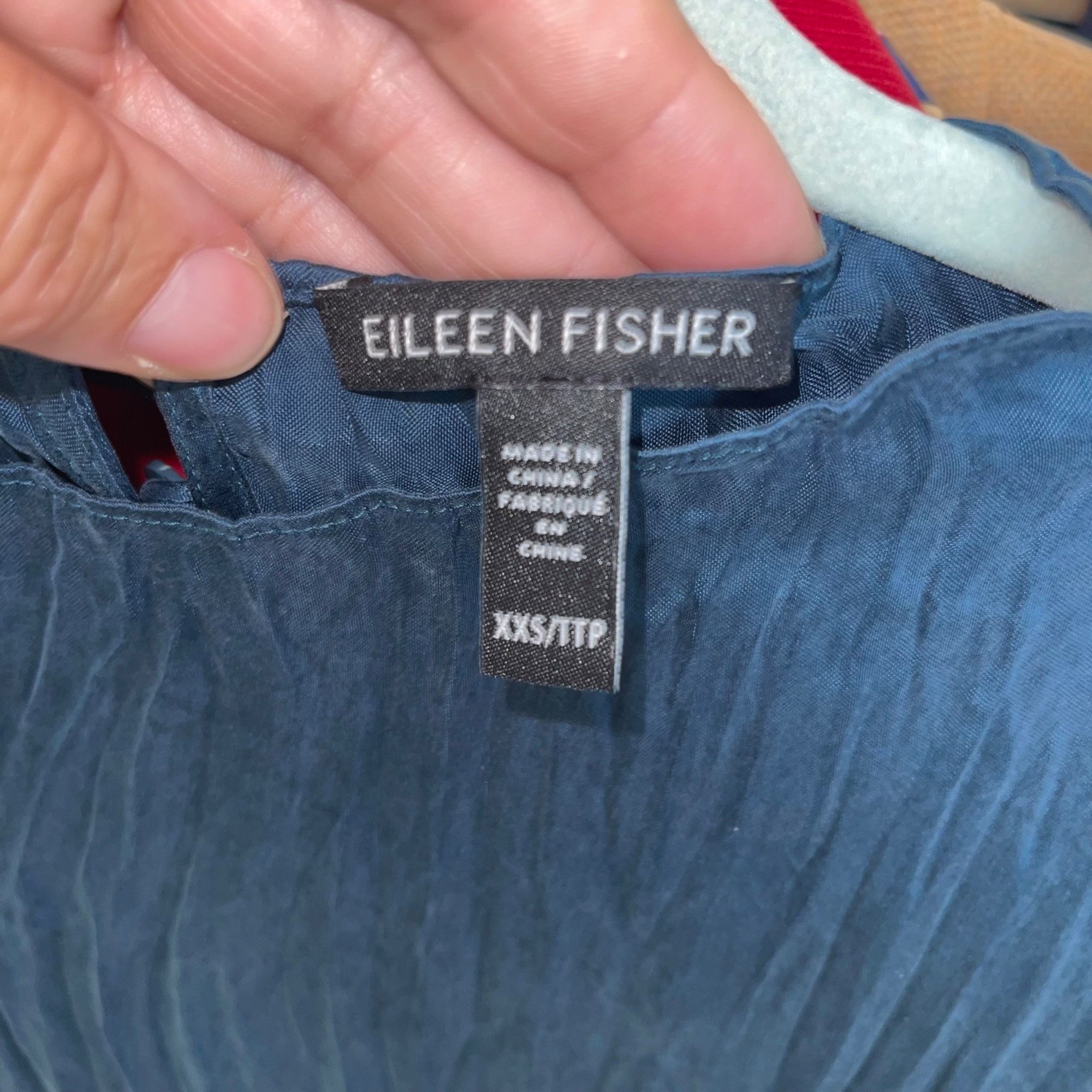 Eileen Fisher Eileen Fisher Womens Top Size XXS Green Size XXS / US 00 / IT 34 - 3 Thumbnail