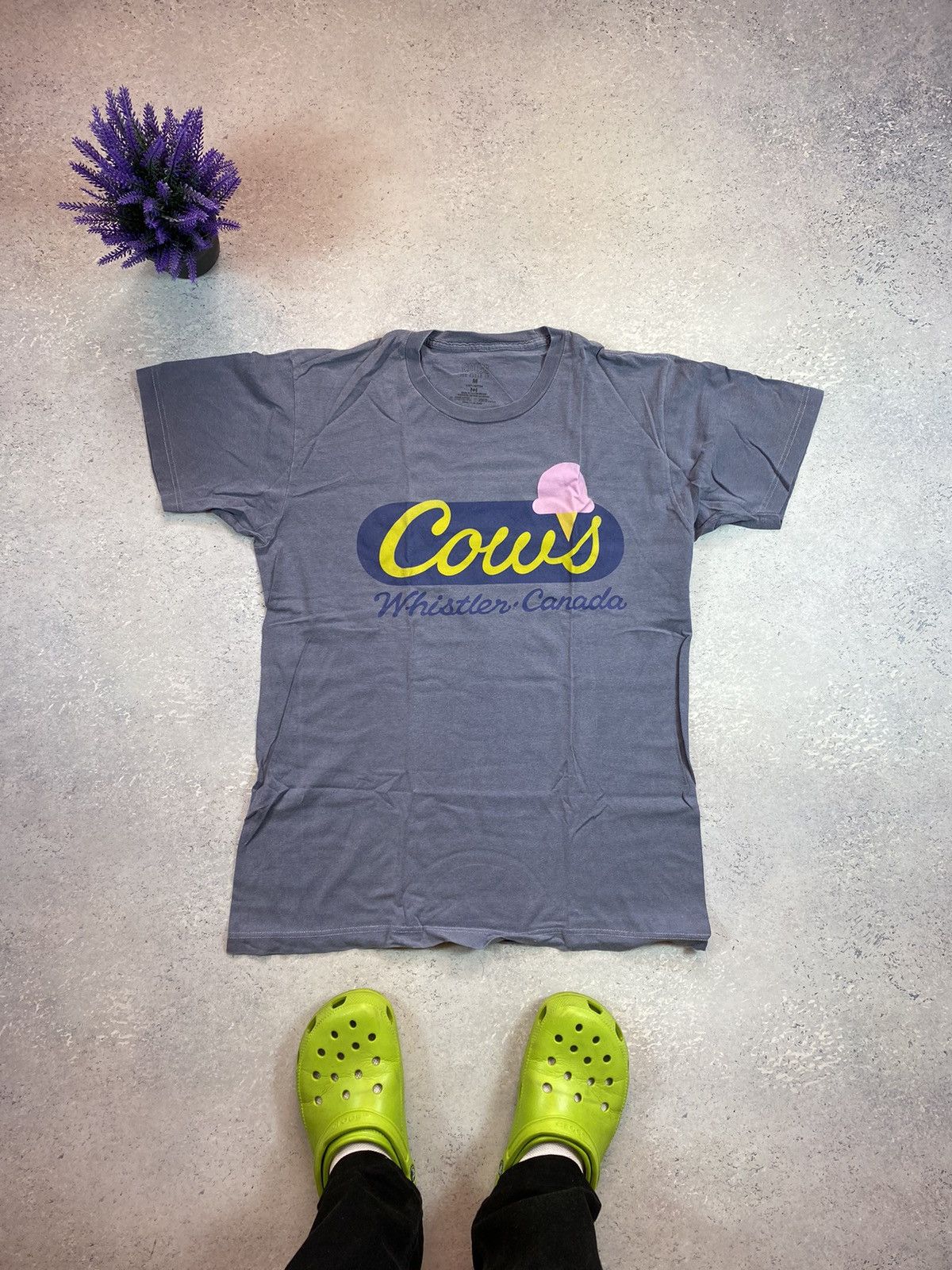 Designer × Icecream The Cows Icecream Men’s Blue T-shirt With Big Logo Size US M / EU 48-50 / 2 - 2 Thumbnail