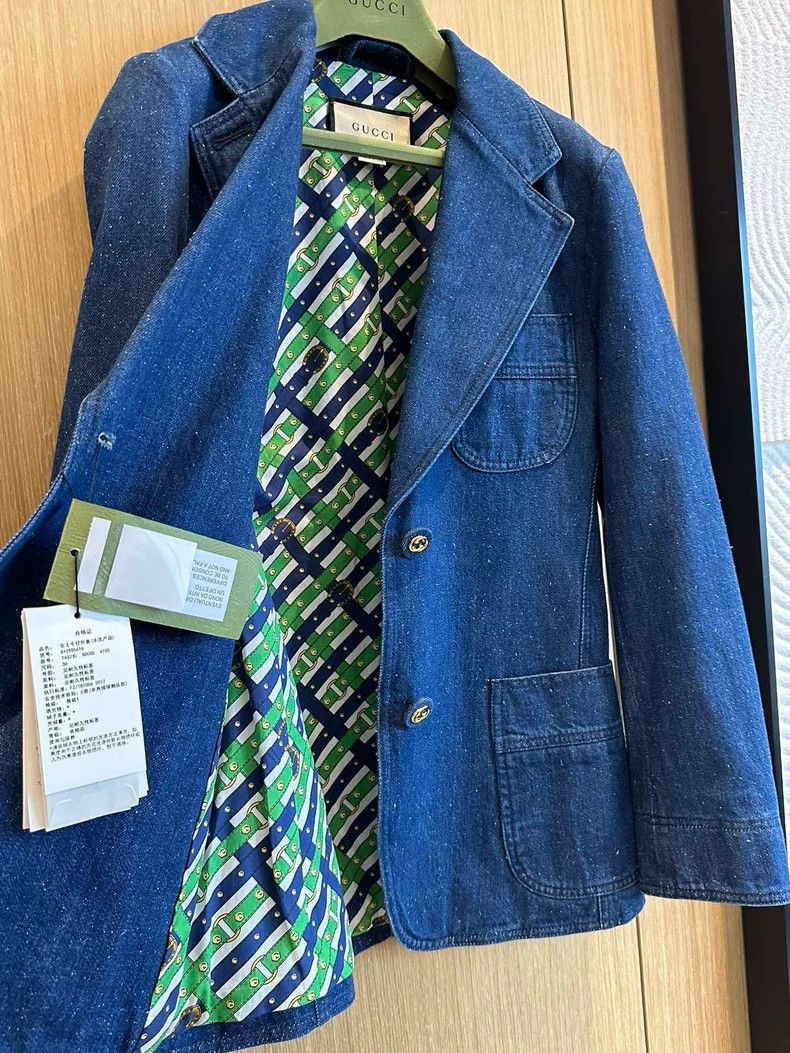Gucci Gucci Denim lapel double casual suit 2502-Nextarrow Size 40R - 3 Thumbnail