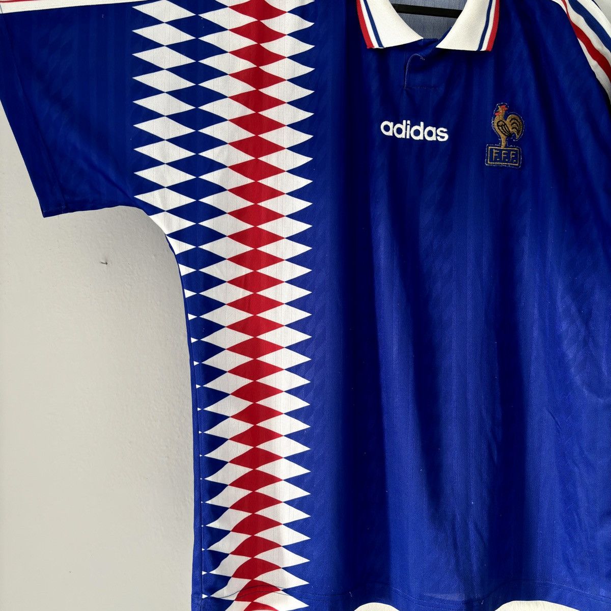 Adidas × Vintage 1994 1996 France National Adidas Vintage Soccer Jersey Shirt Size US XL / EU 56 / 4 - 5 Thumbnail