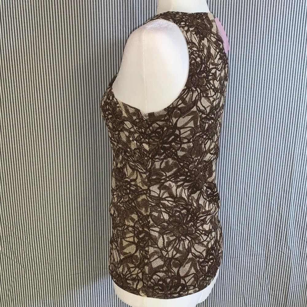 Ann Taylor NWT Ann Taylor Criss-Cross Neck Shimmer Blouse, MP Size M / US 6-8 / IT 42-44 - 2 Thumbnail