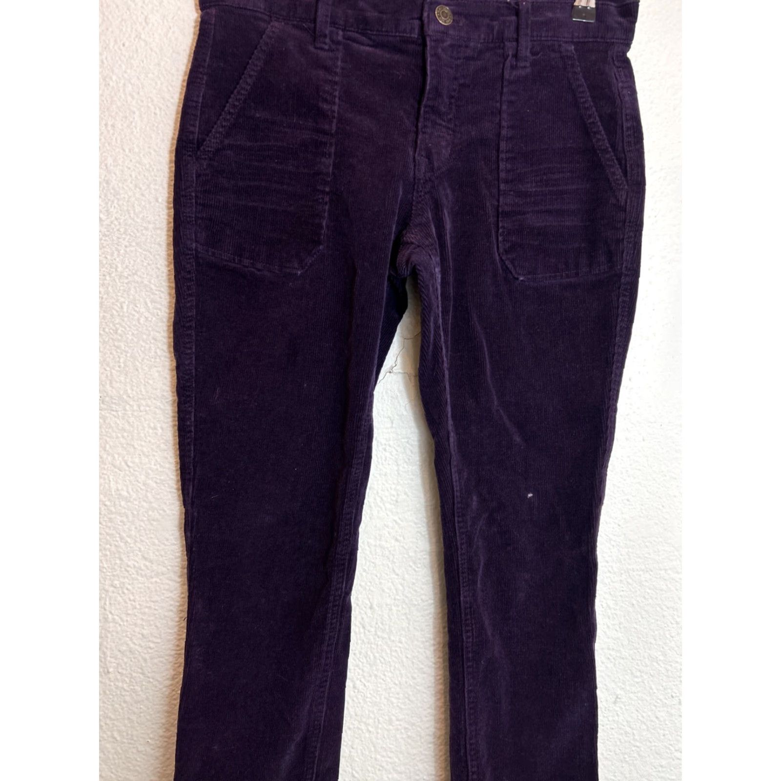 Gap Gap Womens Corduroy Pants Plum Purple Size 2 Ankle 28x26.5 Pants - Size 26" / US 2 / IT 38 - 3 Thumbnail