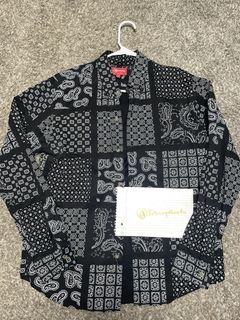 Supreme Bandana Button Up | Grailed