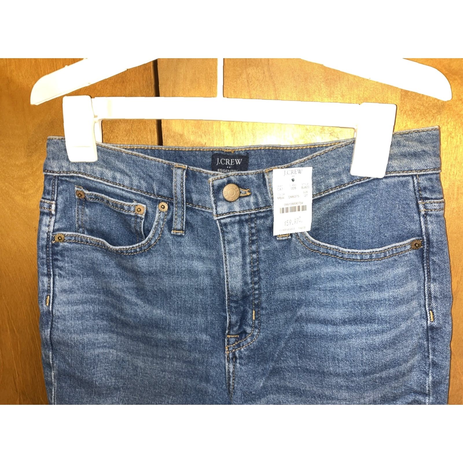 J.Crew J.Crew Womens Essential Straight Jeans Size 27 Medium Blue Denim Regular Fit Size 27" / US 4 / IT 40 - 2 Thumbnail