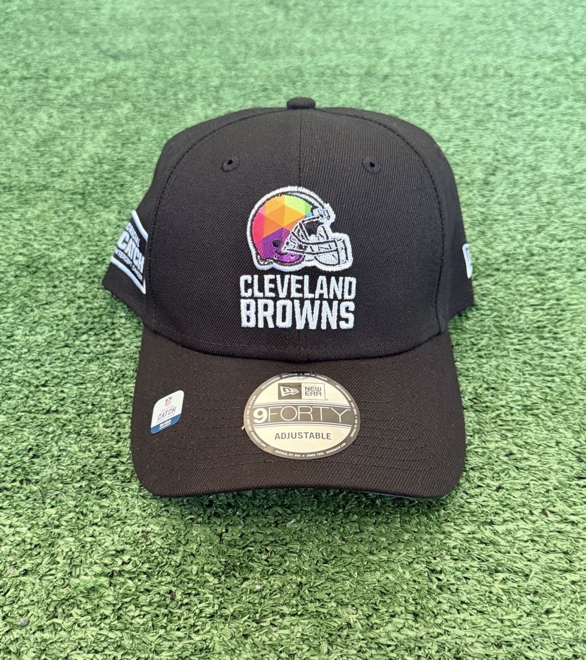 New Era CLEVELAND BROWNS NEW ERA 940 CRUCIAL CATCH BCA OSFM ADJUSTAB Size ONE SIZE - 1 Thumbnail