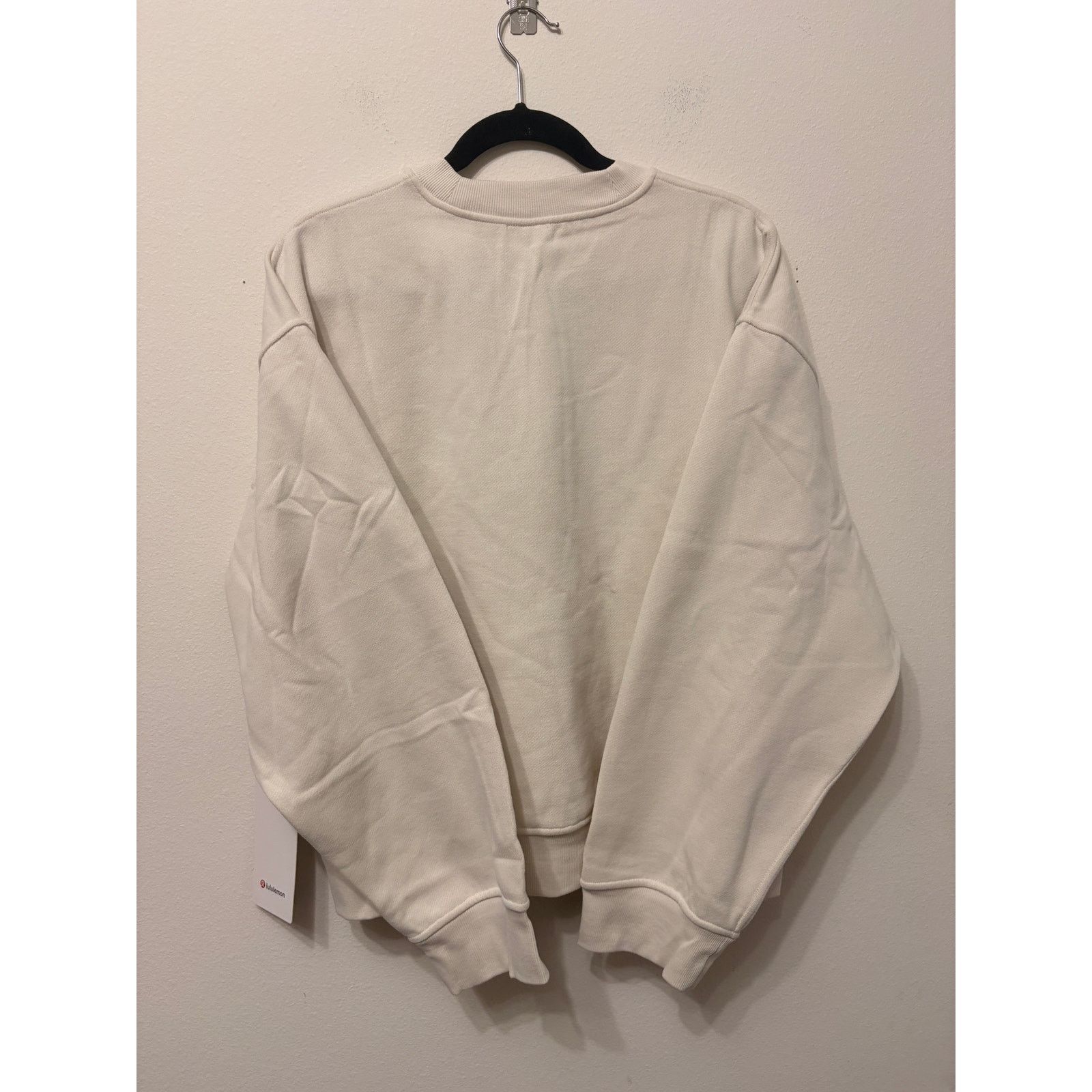 Lululemon NWT Women's Lululemon Steady State Crewneck Light Ivory Sz L Size L / US 10 / IT 46 - 4 Thumbnail