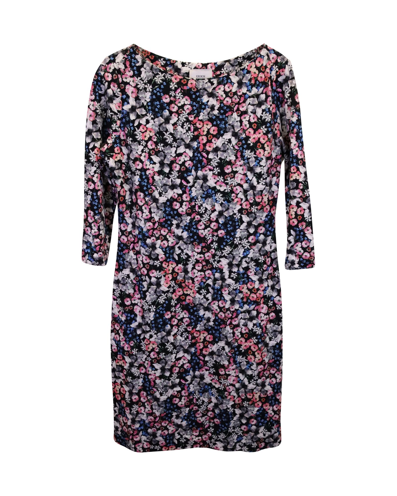 Erdem Erdem Reese Floral Knee-Length Dress in Multicolor Viscose Size S / US 4 / IT 40 - 1 Thumbnail