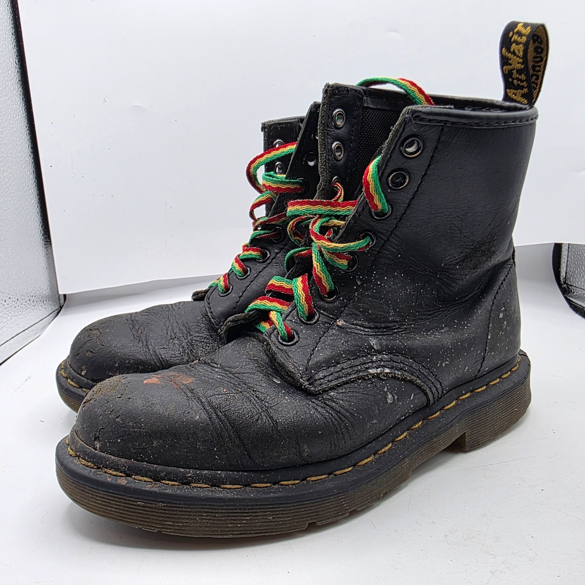 Dr. Martens Dr. Martens 1460 SR Womens Size 7 Black Leather Slip Resista Size US 7 / IT 37 - 3 Thumbnail