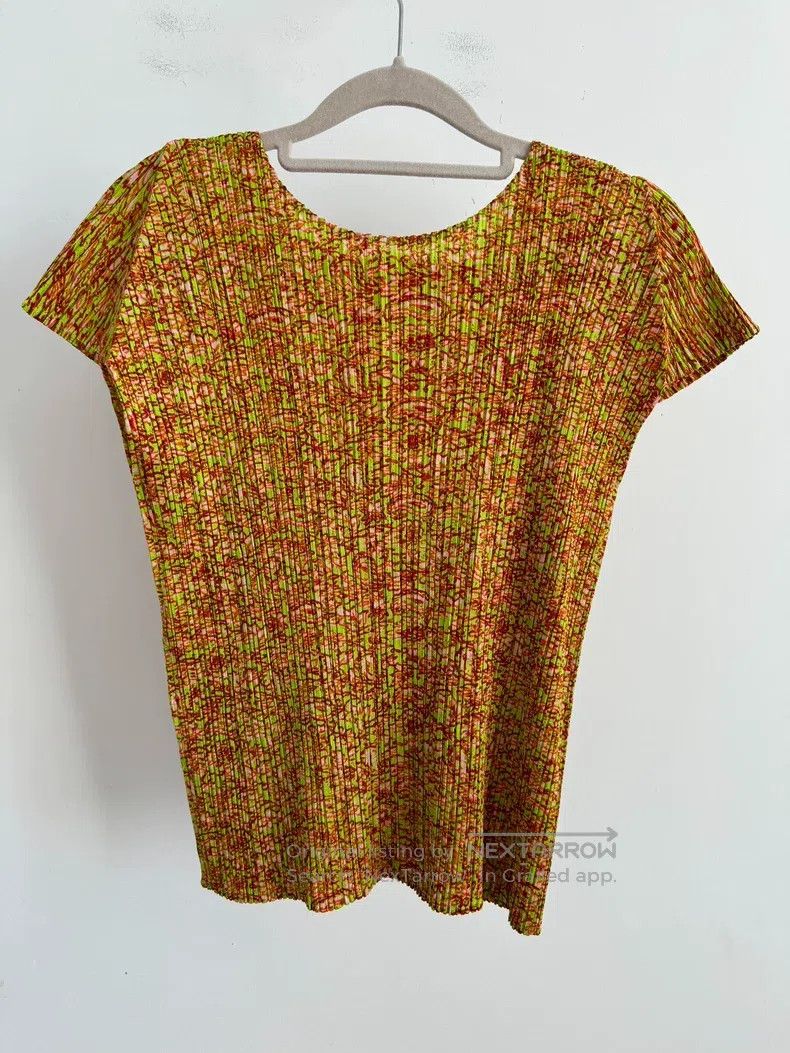 Issey Miyake Issey Miyake Yellow Short Sleeve Size L / US 10 / IT 46 - 2 Thumbnail