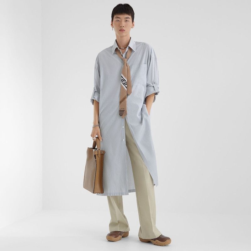 Fendi o1s1wg110226 Shirt in Blue Size US XL / EU 56 / 4 - 5 Thumbnail
