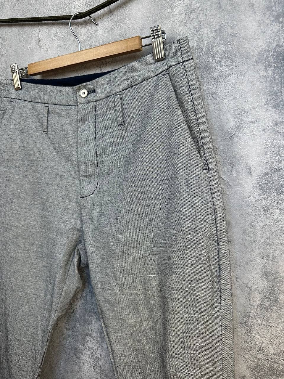 Hope HOPE Stockholm Law Trouser Grey Linen Blend Pants Size US 30 / EU 46 - 5 Thumbnail