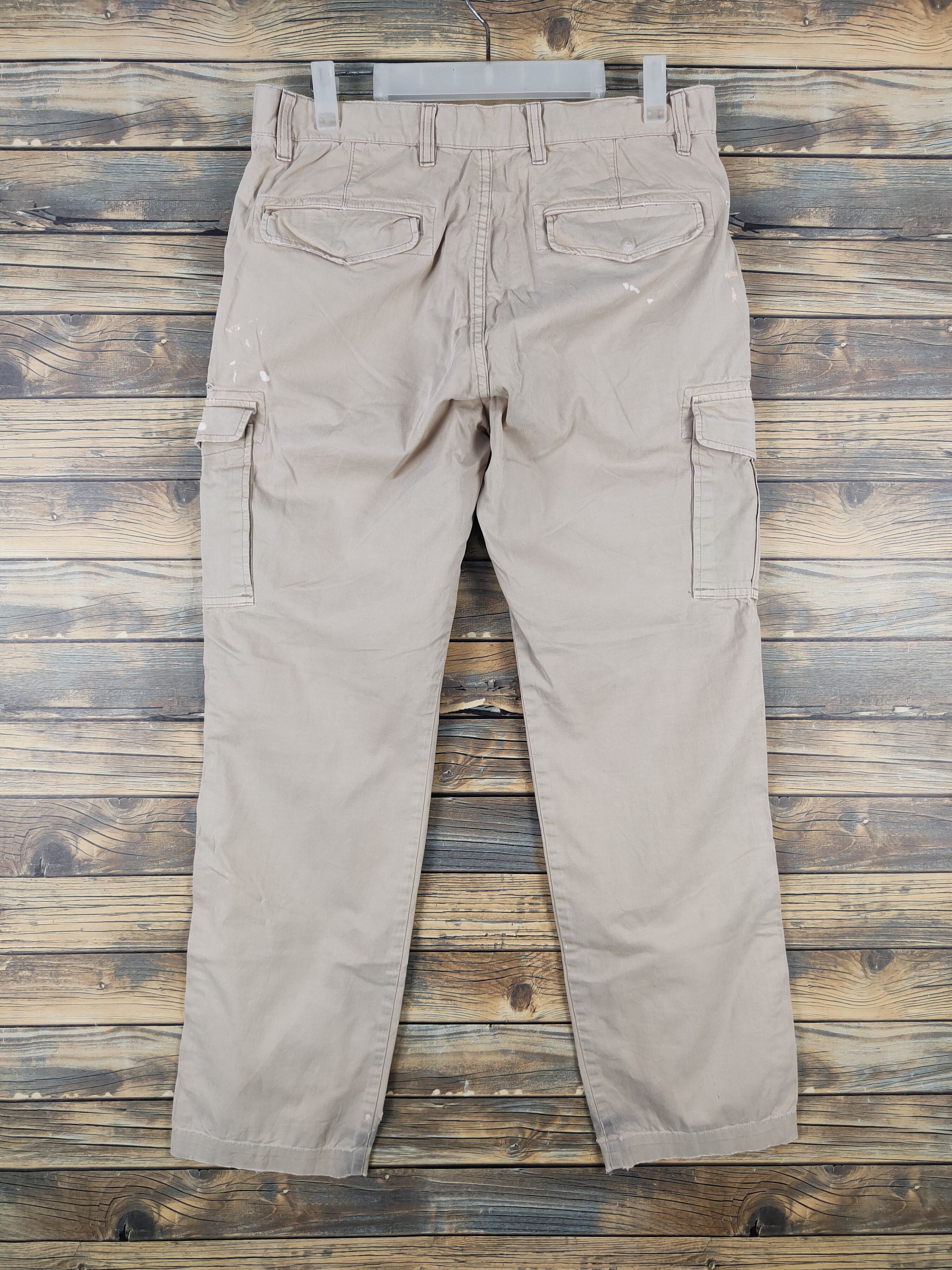 Japanese Brand Uniqlo Beige Multipocket Tactical Cargo Pants #W2094 Size US 33 - 8 Thumbnail