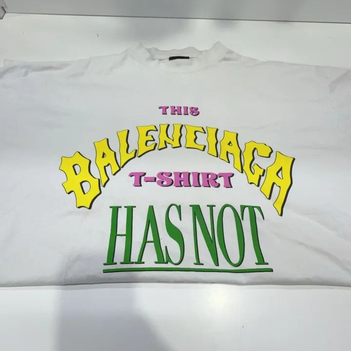 Balenciaga Balenciaga Balenciaga Logo Print Short Sleeve TShirt -2507 Size US L / EU 52-54 / 3 - 5 Thumbnail