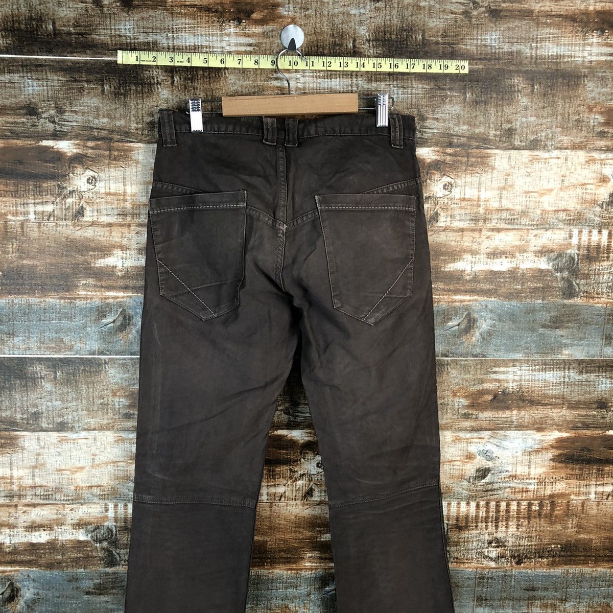Japanese Brand Cau ooo Brown vintage Casual Pants #A1425 Size US 30 / EU 46 - 14 Thumbnail