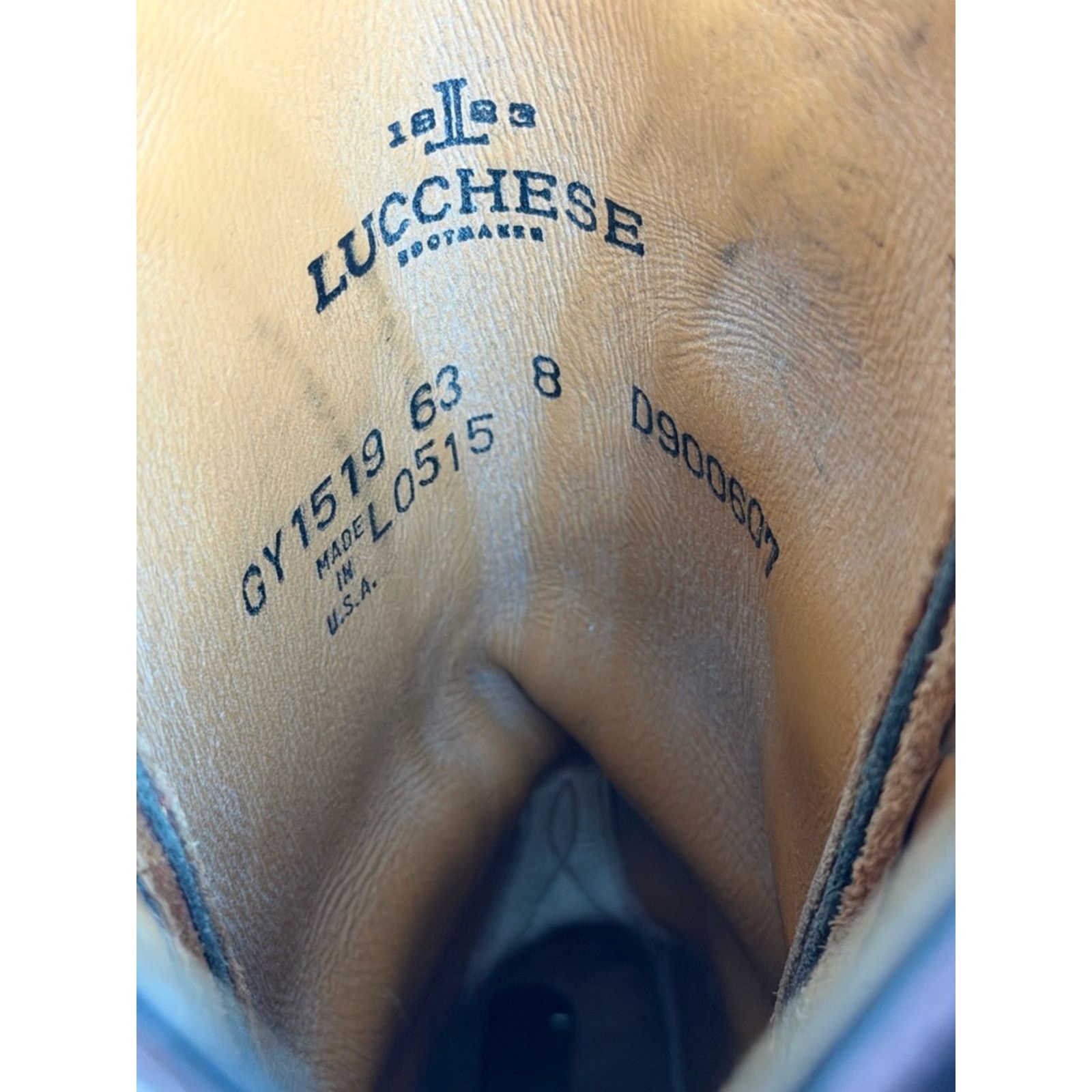 Lucchese VTG Lucchese Cowboy Boots Black Cherry Leather Western READ Size US 8 / EU 41 - 8 Thumbnail