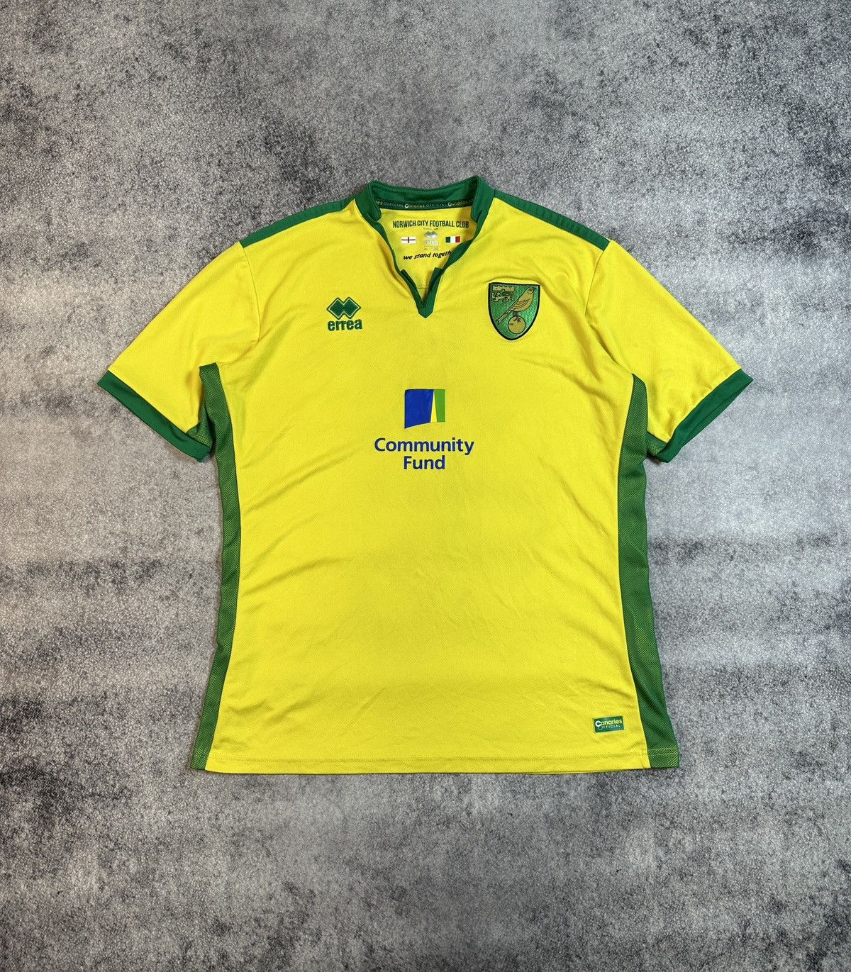 Errea Vintage Errea Norwich City Soccer Jersey Streetwear Rare XXL Size US XXL / EU 58 / 5 - 1 Thumbnail