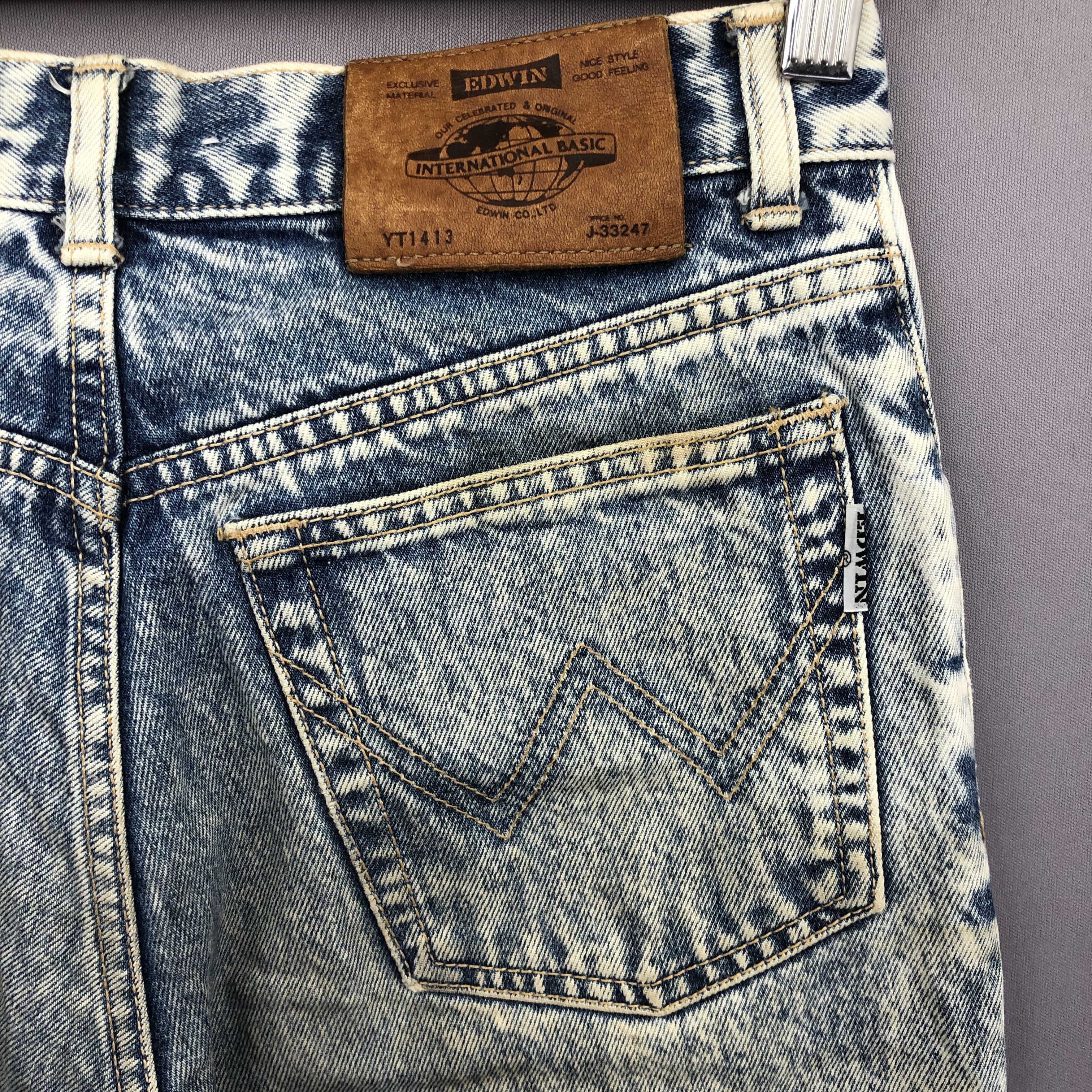 Edwin Vintage 90s Edwin Acid Wash Jeans Japanese Grunge Denim Size 26" / US 2 / IT 38 - 5 Thumbnail