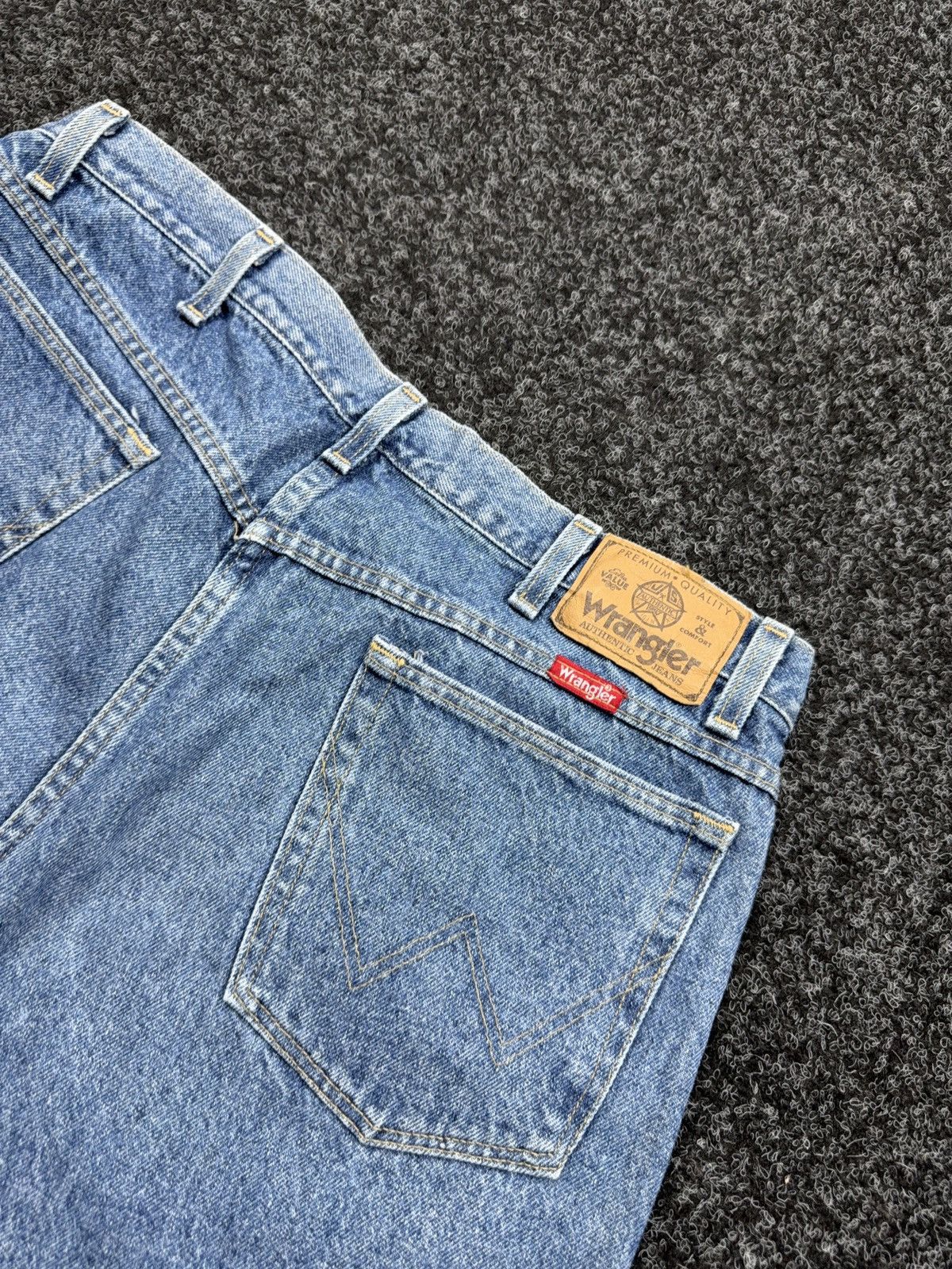 Wrangler Vintage 80s Retro Wrangler Rare Western Cowboy Jeans USA Size US 35 - 20 Thumbnail