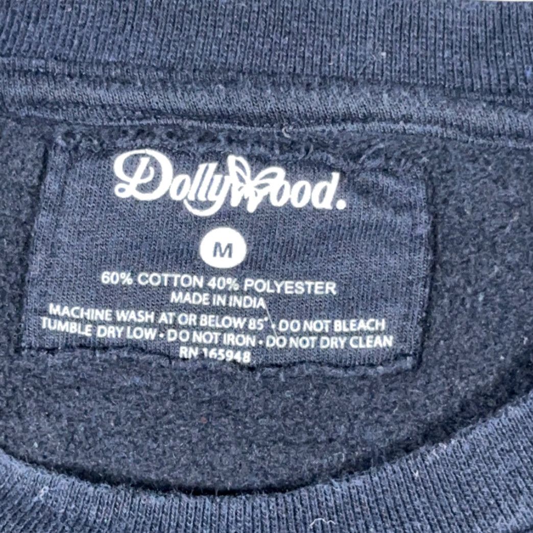 Vintage Dollywood Sweatshirt Dollywood Blue Sweater Men Medium Crew Neck Long Sleeve Pullover Cotton Blend Embroidered Logo Tennessee 90s Fashion Size US M / EU 48-50 / 2 - 5 Thumbnail