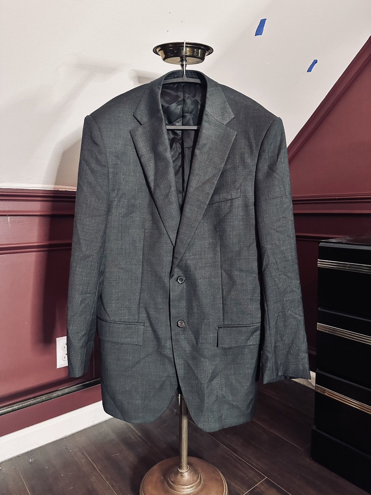 Jil Sander Raf Simons FW2012 runway virgin wool jacket Italy gray Size 40R - 1 Thumbnail