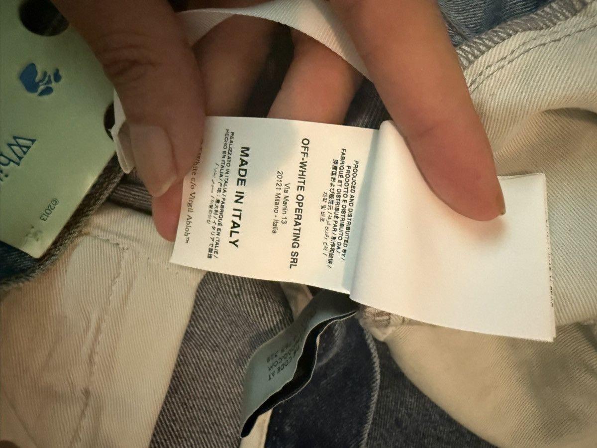 Off-White Off-White Denim Jeans – Diagonal Stripe Print Size US 29 - 16 Thumbnail