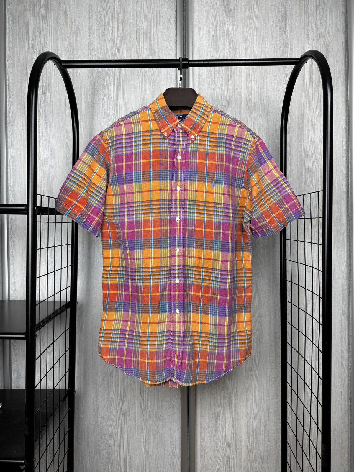 Polo Ralph Lauren Ralph Lauren Shirt Mens Madras Plaid Linen Silk Custom Fit M Size US M / EU 48-50 / 2 - 1 Thumbnail