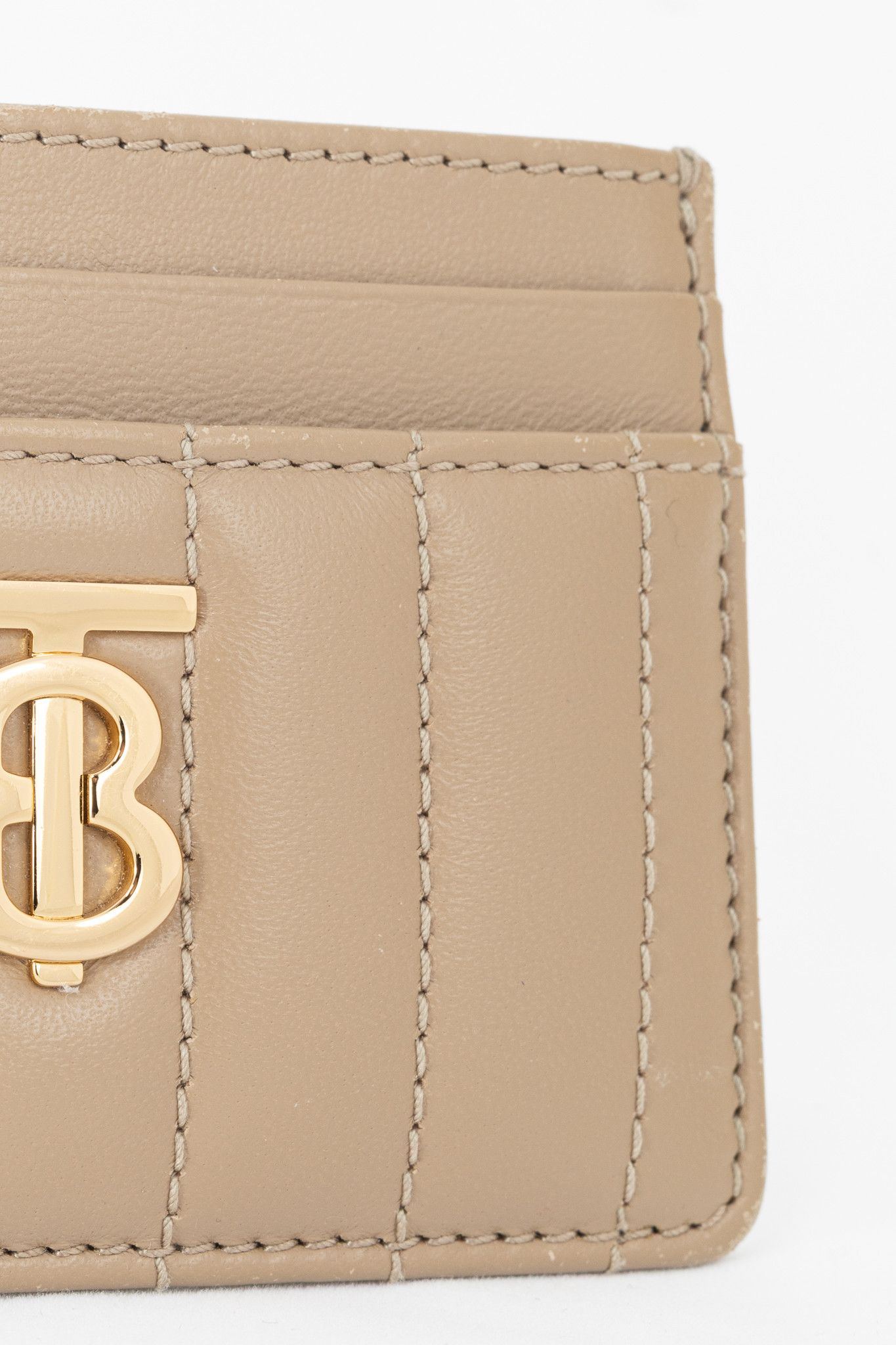 Burberry Burberry Lola Taupe Quilted Lambskin Card Holder Size ONE SIZE - 4 Thumbnail
