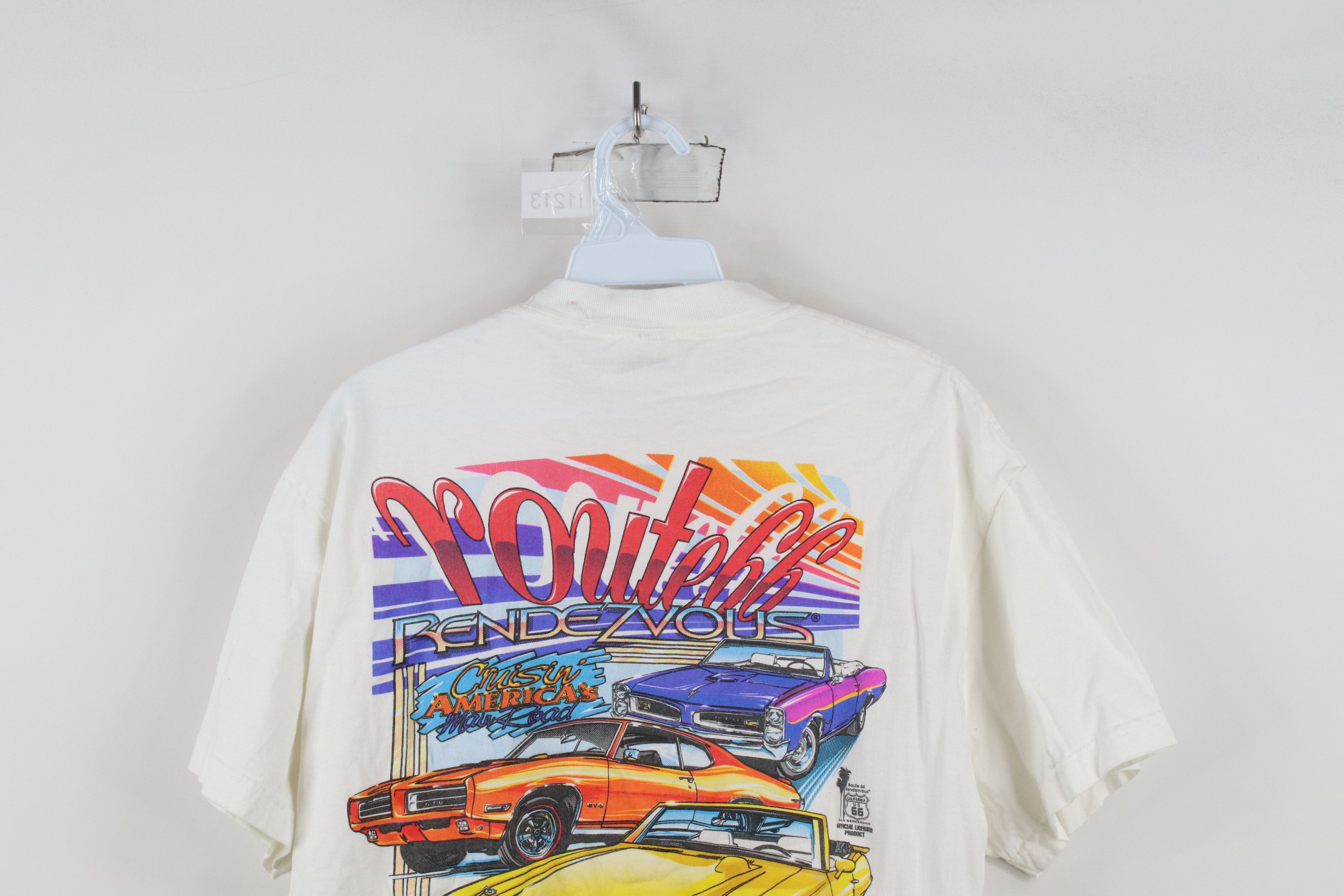 Vintage Vintage 90s Route 66 Rendezvous Car Show T-Shirt White Size US L / EU 52-54 / 3 - 13 Thumbnail