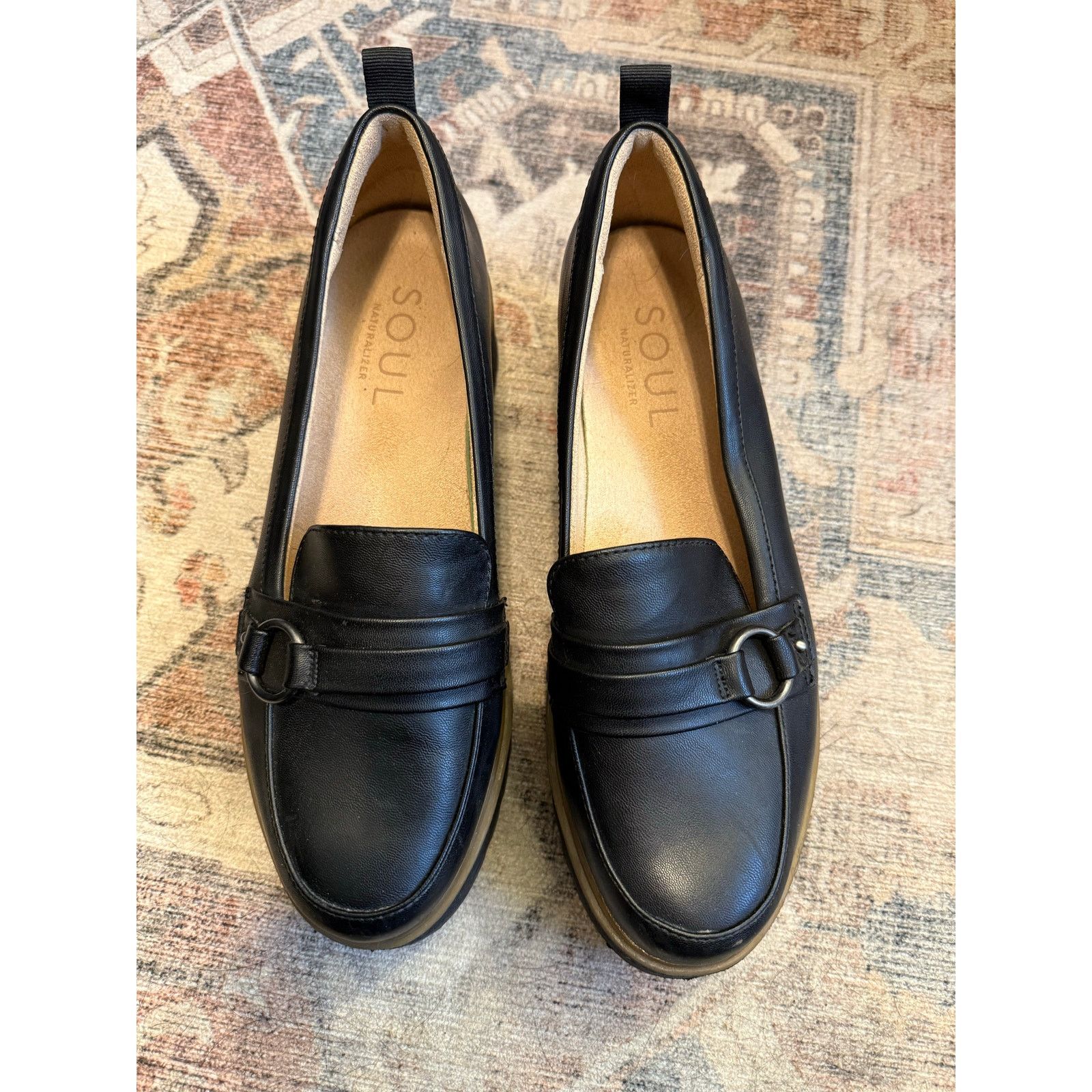 Naturalizer Naturalizer Joyla Slip On Loafer Black Shoes, Sz 9W, MP $120 Size US 9 / IT 39 - 5 Thumbnail