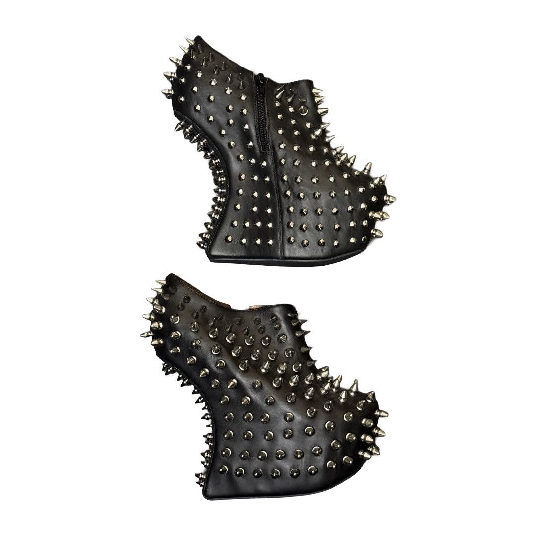 Jeffrey Campbell Jeffery Campbell 2012 Shadow Stud Wedge Boot Size US 7 / IT 37 - 2 Thumbnail