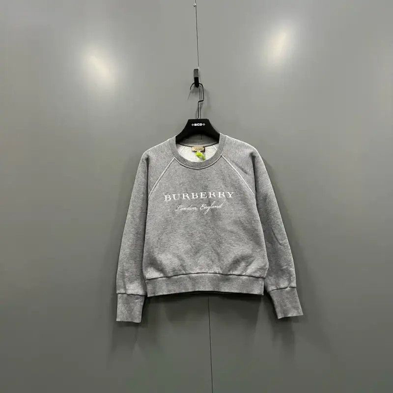 Burberry Burberry Gray Cotton Logo Sweatshirt for Women Size M / US 6-8 / IT 42-44 - 1 Thumbnail
