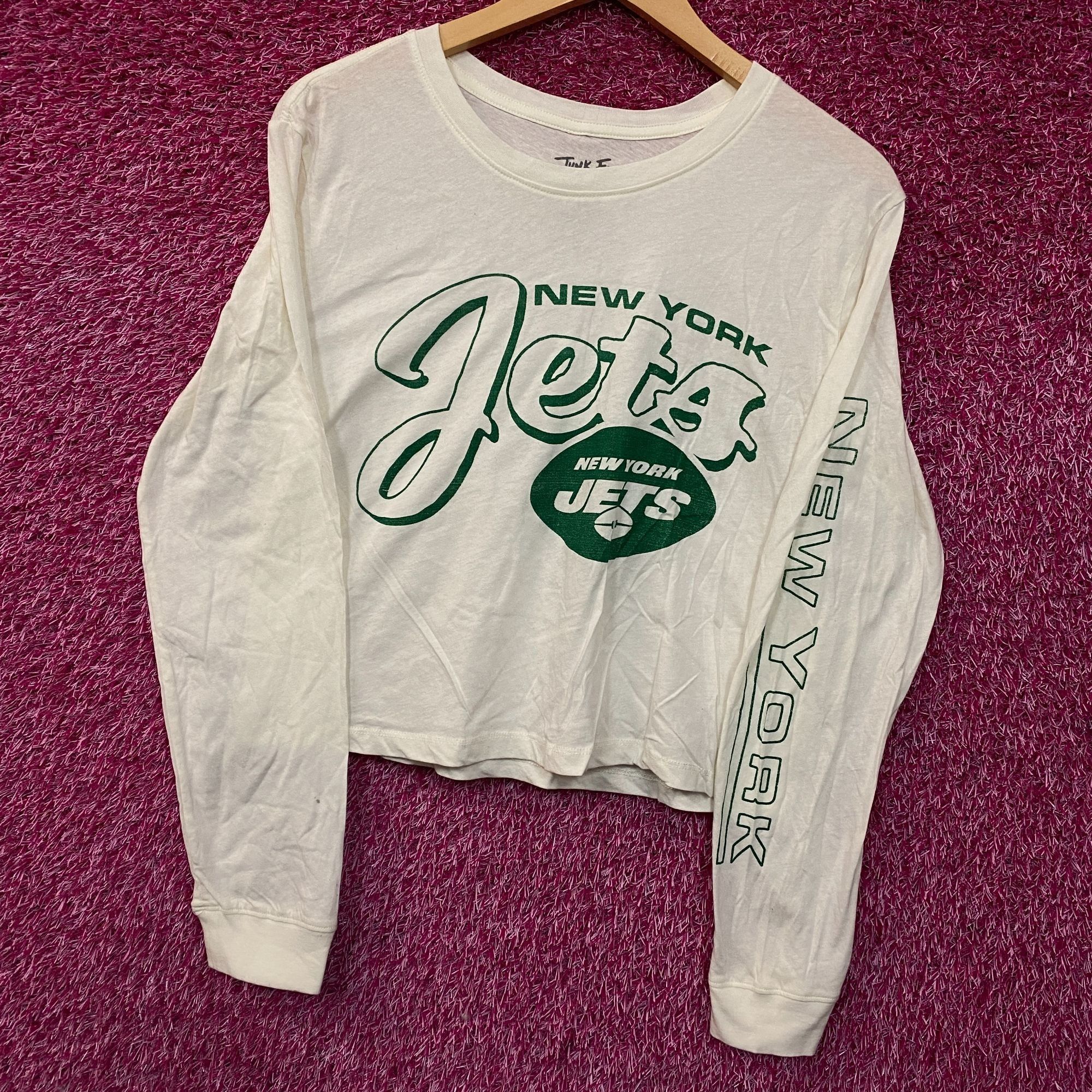 Junk Food Junk Food Clothing New York Jets Long Sleeve Crop Tee Small Size S / US 4 / IT 40 - 3 Thumbnail