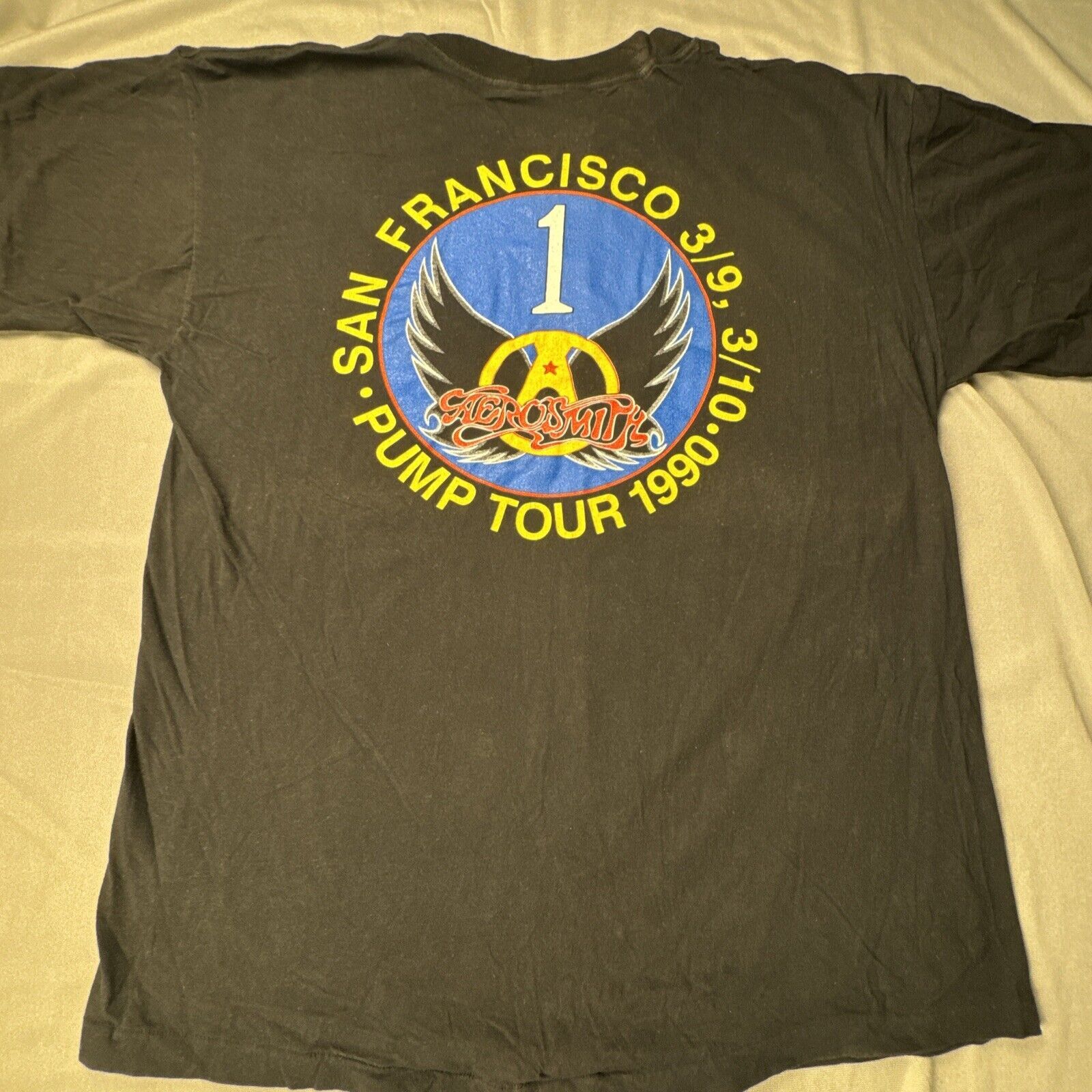 Brockum Vintage 1989 Aerosmith T-Shirt Pump Tour Aero Force One XL Size US XL / EU 56 / 4 - 14 Thumbnail